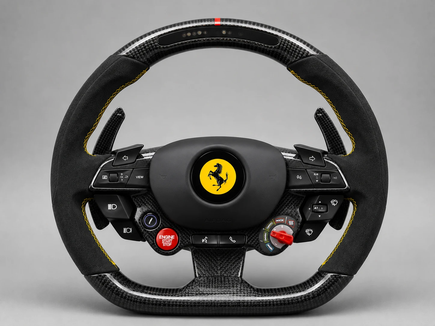 Ferrari LED carbon fiber steering wheel by REVUP Lebanon