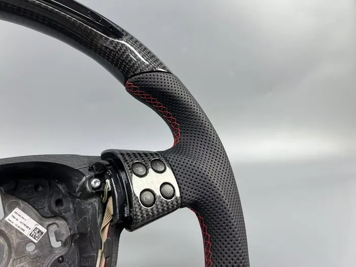 Volkswagen GTI Stitching Detail custom steering wheel by REVUP Lebanon